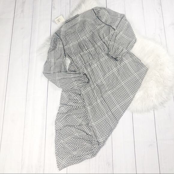 Faherty Sandia Ruffle Gingham Balloon Sleeve Midi Dress Size Medium‎ NEW - Picture 4 of 5